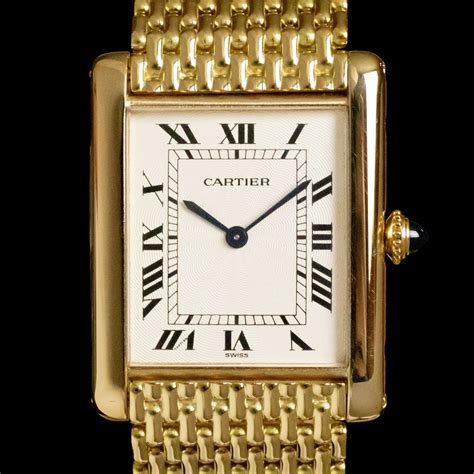 watch tank cartier|cartier military tank watch.